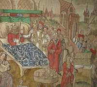 Ereignisse im Lüneburger Erbfolgekrieg aus einer Bilderchronik von 1595