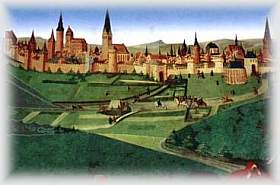 Lüneburg im 15. Jahrhundert, Bildtafel von Hans Bornemann in St. Nikolai zu Lüneburg
